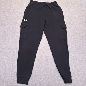Under Armour Rival Fleece Cargo Joggers Men's Medium Stretch Drawstring‎ 1382134